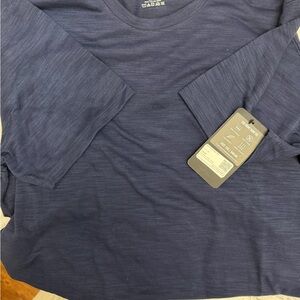 Fabletics Navy Short Sleeve Tee